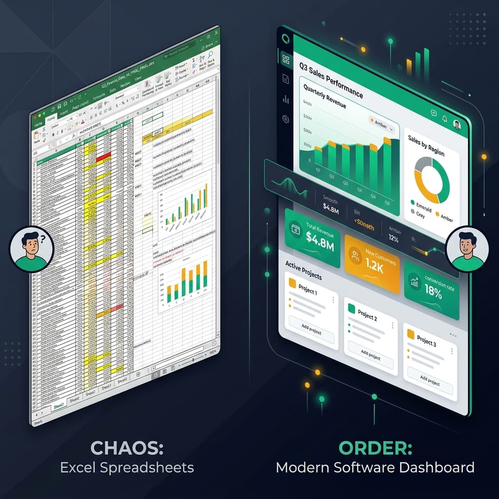 Tableur Excel vs Logiciel de Gestion (SaaS) : Pourquoi vous perdez du temps, de l'argent et des élèves